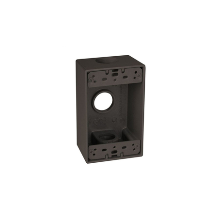 TAYMAC Electrical Box, 26.897882 cu in, Outlet Box, 1 Gang, Cast Metal, Rectangular SB375Z